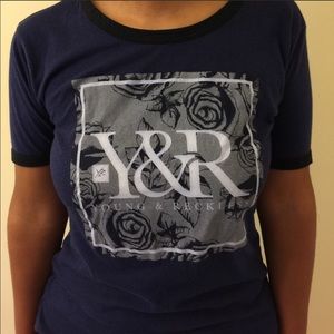 Young and reckless flowered shirt